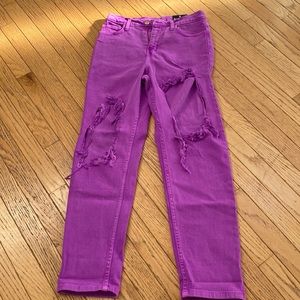 Fashion Nova purple jeans size 9